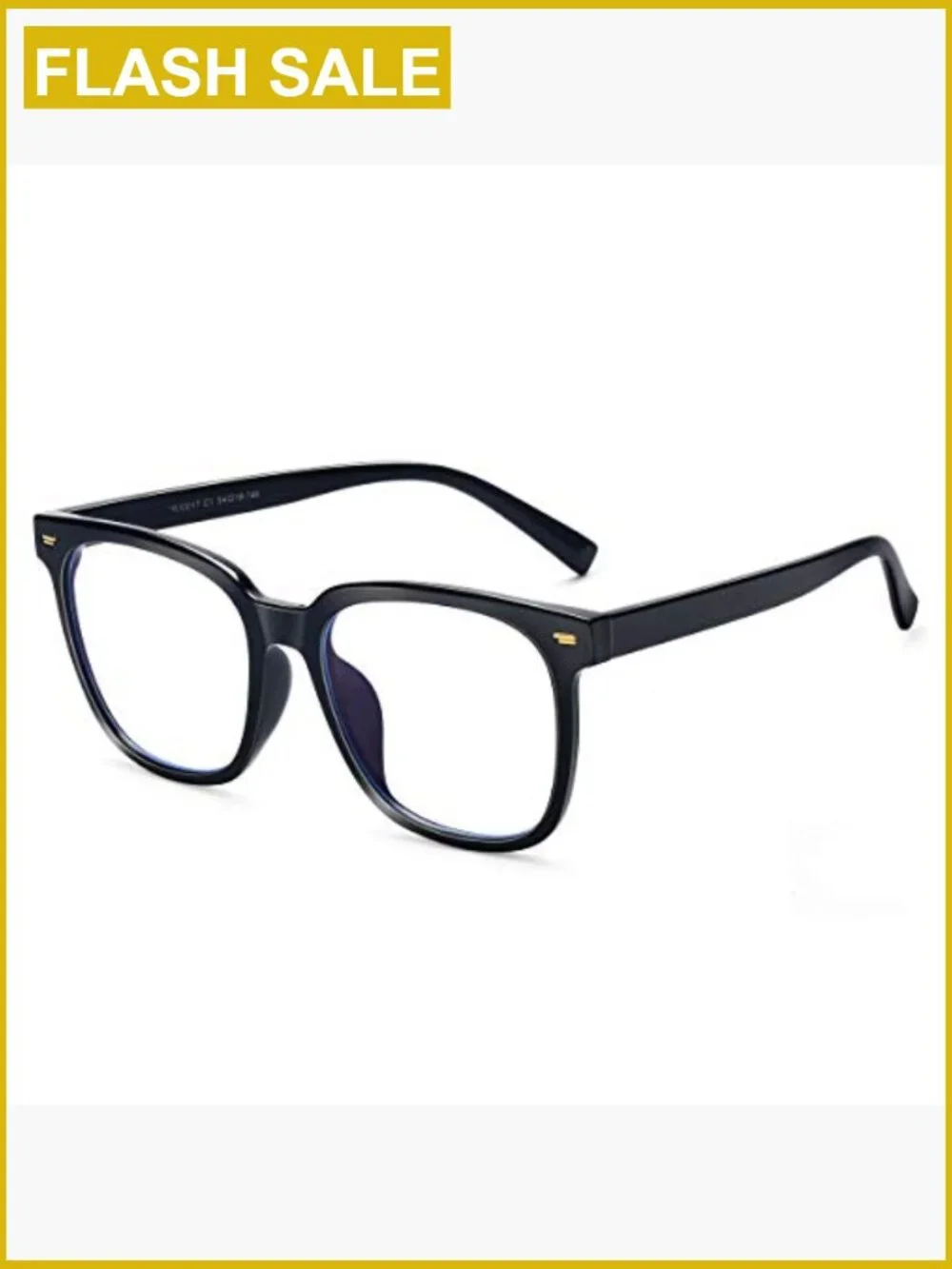Oversized Square Blue Light Blocking Computer Glasses Anti Glare